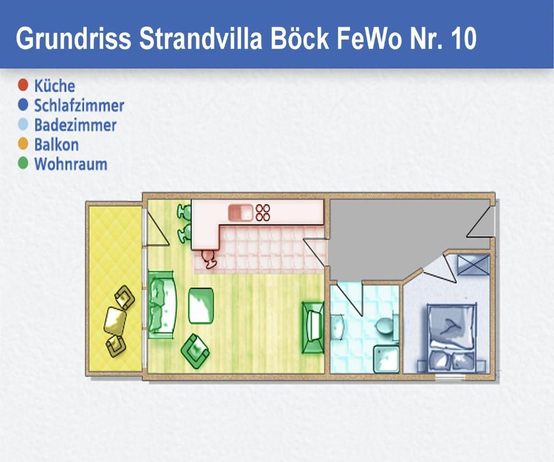 Strandvilla Boeck Fewo 10 Strandnah, Balkon, Meerblick Glowe Ngoại thất bức ảnh